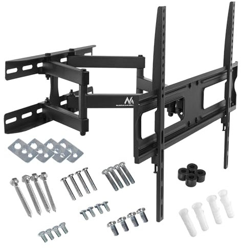 Maclean MC-760, MC-762 - Soporte de Pared para Monitor o Pantalla LCD/LED TV MAX 30kg estándar VESA Negro 26-80 (MC-762 37-80 VESA MAX 600x400)