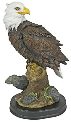 Design Toscano Noble Strength Statue Weißkopfseeadler, Harz, Mehrfarbig, M