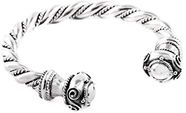 Windalf Massiver Männer Armreif RABAN Ø 6.5 cm Celtic Armschmuck Silberarmreif Handarbeit 925 Sterlingsilber
