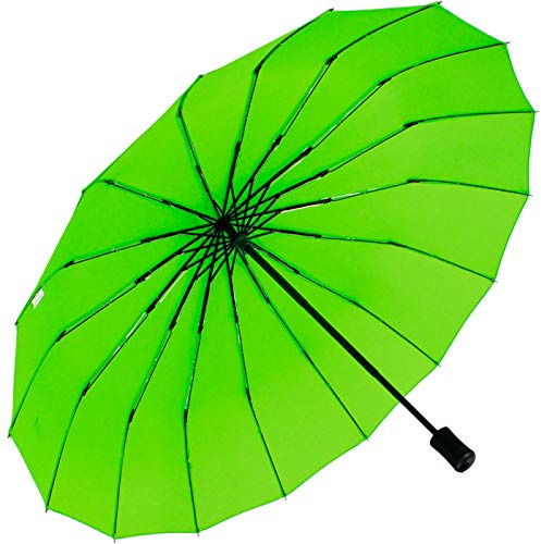 iX-brella Taschenschirm 16-teilig mit Handöffner - grün