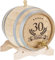 Personalisiertes Holzfass inkl. Messing-Zapfhahn - Geburtstagsgeschenk für Papa, Mann & Freund - kleines Eichenfass für Rum, Whisky oder Wein - Geschenkidee für Männer (2 Liter)