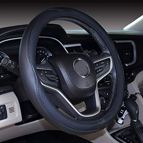 Mayco Bell 2019 Neue Schwarze Mikrofaser Leder kleine Lenkradabdeckung für Prius Civic 35-36.25 cm