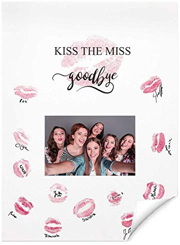 KATINGA Kiss The Miss - Poster als Erinnerung an den Jungesellinnenabschied JGA (Poster)
