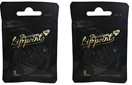 LSTYLE Premium Lippoint – Schwarz – 60 Stück – Normale Länge – weiche Spitzen – 2BA Gewinde