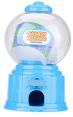 Máquinas de chicles de plástico, dispensador de chicles, máquina de dulces para niños y niñas, novedad, diversión, fiesta de cumpleaños, regalo para niños, regalo de jardín de infantes(4 4)