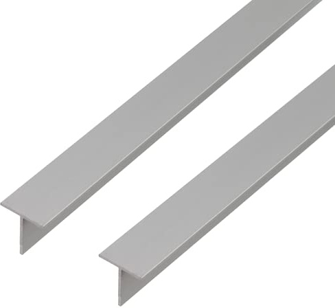 Alberts 496944 T-Profil | Aluminium, natur | 1000 x 35 x 35 mm | 2er Set
