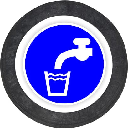 Gummi-Dichtungen mit TRINKWASSERZULASSUNG aus EPDM, Flachdichtung - Größe (3/8 Zoll bis 2 Zoll) - Menge (1 bis 100 Stück) (10 Stück: 3/8 Zoll 14,5x9x1,5mm)