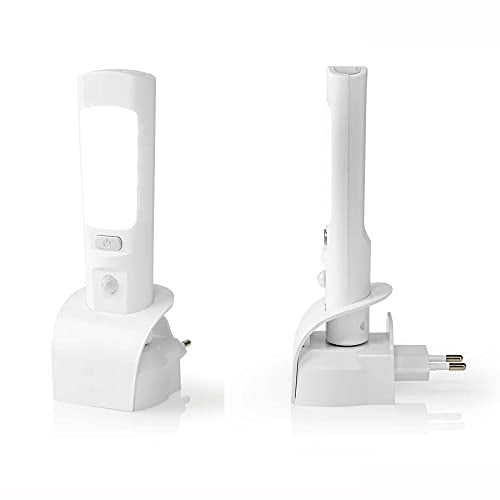 TronicXL 2 Stück 3in1 Orientierungs Notfall LED Taschenlampe + Steckdosen Licht Lampe