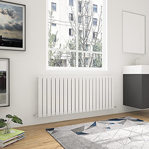 Acezanble Horizontal Flat Panel Radiators Central Heating White Double Designer 600x1428mm