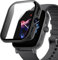 SeNool Funda Compatible con Amazfit GTS 3, Carcasa Protectora con Cristal Templado Protector de Pantalla, [Dureza 9H] Protección Carcasa Compatible con Amazfit GTS 3 - Negro