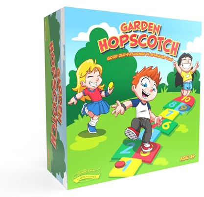 Traditional Garden Games Hopscotch Foam Mat Set