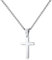 MUERDOU Cross Pendant Necklace for Men Women Boy Girl Silver 316L Stainless Steel Christian Jewellery