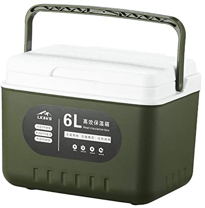 6L Scatola Termica Isolata Frigorifero Tenere Il Cibo in Caldo Ristorazione Conservazione Termica Frigo Borsa Termica Portatile per Auto Barca Viaggi