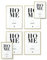 Heimlich® Bilderrahmen Collage (6 STK.) 2x DIN A4 & 4x DIN A3 | ALU Gold | Bilderrahmen 2x (21x29,7 cm) & 4x (29,7x42 cm) Gold mit bruchsicherem Acrylglas | Bilderrahmen Set ALU