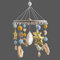 EXQULEG Walfisch Delphin Kinderzimmer Hängende, Sterne Mobile Baby Bettglocke Anhänger, Mobile Baby Windspiele, Holz Mobile Baby für Babybett Jungen und Mädchen