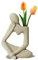 Keramik Vase Spaß Cool - Innjoii Deko Wohnzimmer Modern Einzigartige Blumenvase Einzigartig Dekoration Kleine Vasen Funky Zuhause Kamin Schlafzimmer KüCheZentrumDekoration Hochzeit Schreibtisch,Beige