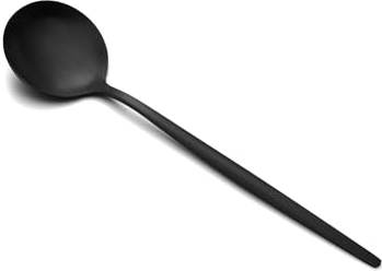 Pleafind cucharillas postre 24 piezas, cucharas de postre acero inoxidable, 5,2(13,2 cm) cucharillas cafe, cucharas cafe negro, cucharas para casa, restaurante, fiesta, aptas para lavavajillas