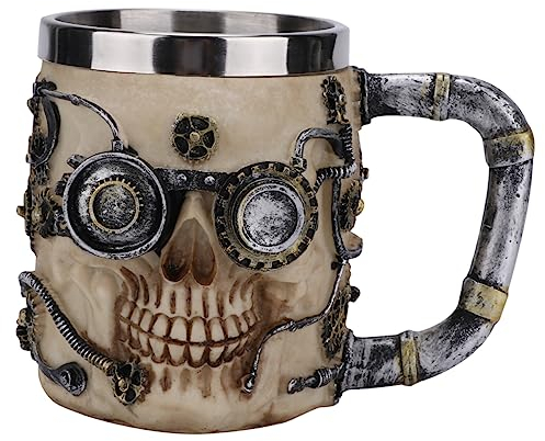 IMIKEYA 1pièce Chope à Bière Créative Forme De Crâne Avec Poignée Tasse Originale Pour Bar Et Maison Idéale Pour Bière Jus De Fruits Et Plus