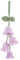 WLLHYF Tulpe Auto Spiegel Hängende Ornament, Handgestrickt Gehäkelt Niedliches Kleines Maiglöckchen Auto-Innendekoration Blume ästhetisches Zubehör (lila)