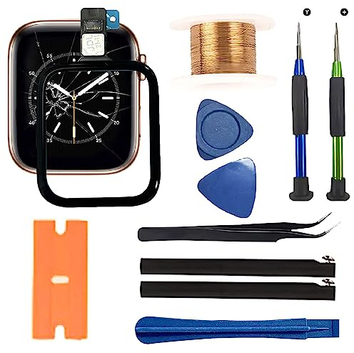 First choose Frontglaslinse und Touch-Digitizer, kompatibel mit Apple Watch Serie 6/5/4/SE, 40 mm/44 mm (Black_Series4_44 mm)