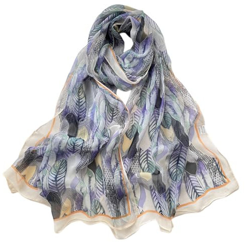 FAIRYGATE Damen Schal Tuch Stola - Baumwolle, Geblümt, 63 x 20 Inch, DB7017, Frauen, Schal, Maschinenwäsche