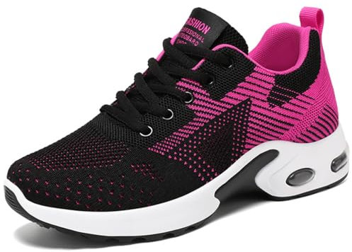 WOWEI Scarpe da Running Donna Scarpe Ginnastica Corsa Sportive Sneakers Traspiranti Leggero Air Scarpe Camminata Jogging Trail Gym Fitness Tennis all'Aperto (Lauf-T3, 38EU)