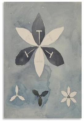 Hilma Af Klint Blumen 1916 - Hilma Af Klint Poster Hilma Poster Geburtstag Geschenkidee Einzug Abstrakt Kunstdruck Kunstdruck Poster Leinwand Malerei Dekor Wanddruck Foto Zuhause Moderne Deko Poster