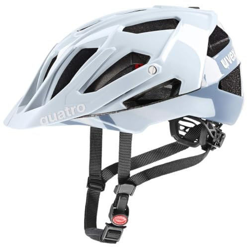 uvex Quatro - sicherer MTB-Helm für Damen und Herren - individuelle Größenanpassung - waschbare Innenausstattung - Cloud-camo - 52-57 cm