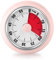 Minuteur Visuel, Minuteur de Cuisine avec Base Magnétique, Compte à Rebours de 60 Minutes, Horloge Mécanique sans Piles, Outil de Gestion du Temps pour Enfants et Adultes (Rose)
