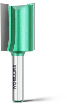WOBLLMX Fraise à affleurer à tige de 8 mm, diamètre 22 mm, longueur de travail 30 mm, lame en métal dur pratique, durable et tranchante pour fraise à queue CNC pour plaque de densité en bois massif