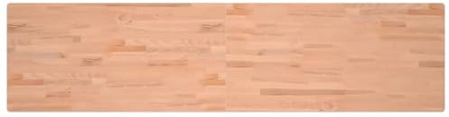 QJBSAVVA Tischplatten Arbeitsplatte Küche Küchenarbeitsplatte Schreibtischplatte - Werkbankplatte 220x55x2,5 cm Massivholz Buche für Sekretär Büro Tisch Küchentisch Stehtisch