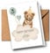 Personalisierte Kinder Glückwunschkarte mit Bär zum 1. 2. 3. 4. 5. 6. 7. usw. Grußkarte Geburtstagskarte Kind Faltkarte Kindergeburtstag mit Bärchen Waldtier Boho (Bär)