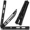 MAJESTY FOREST® Profi Butterfly Trainer C2 - Legales Balisong Messer zum Tricks lernen, aus Aluminium - Made with CNC - Trainingsmesser mit stumpfer Klinge
