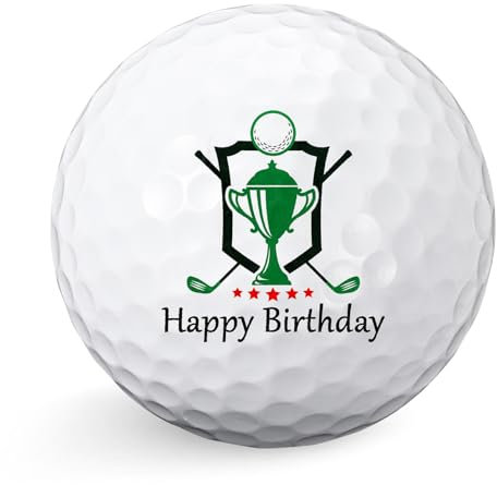 Sinmoe Happy Birthday Golf Geschenke Lustiges Golfer Geschenkidee Golfgeschenk für Männer Vater Golfspieler zum Vatertag(Trophäen)