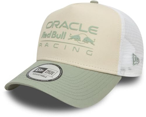 New Era A-Frame Snapback Trucker Cap - Red Bull Racing beige