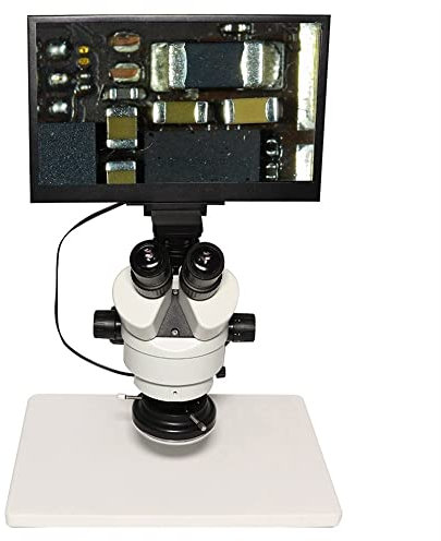Microscope 10X-150X Integrated trinocular microscope H_D 1080P 5MP Digital Microscope Camera With 13.3 HD Screen for pcb motherboard repair