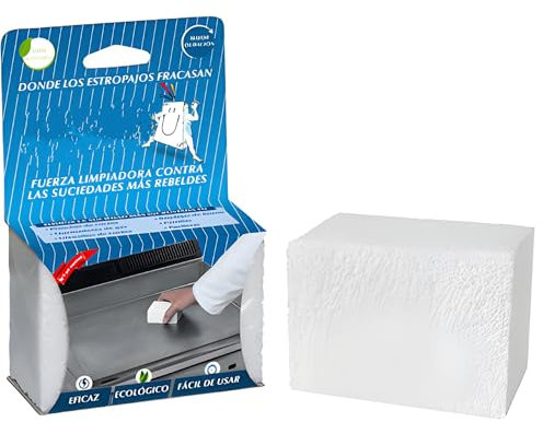 Bricoloco Piedra pómez Blanca Especial Limpieza de planchas de Cocina. Elimina Grasa y Suciedad difícil en Las cocinas. Origen Natural sin aditivos químicos (Pack 4 uds.)