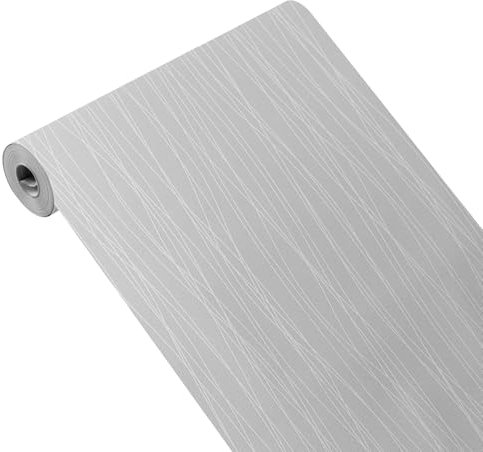 Lining Paper for Walls,Wall Paper Roll,3D Blue Striped Wallpaper Modern Embossed Wallpaper Metallic Sky Blue Glitter Textured Wallpaper for Adults(Grey)