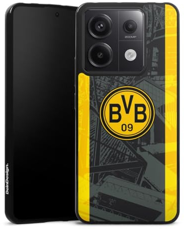 DeinDesign Silikon Hülle kompatibel mit Xiaomi Redmi Note 13 Pro 5G Case schwarz Handyhülle Borussia Dortmund BVB Stadion