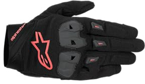 Alpinestars Sp X 1 Motorrad Handschuhe, schwarz/neon-rot, L