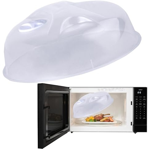 Microwave Plate Cover (25cm) Dishwasher Safe & BPA Free Microwave Cover | For Food 25cm x 25cm x 9.5cm