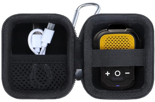 Lebakort Storage Case Compatible with DEWALT Wearable Speaker/TWS Earbuds (Black Case)
