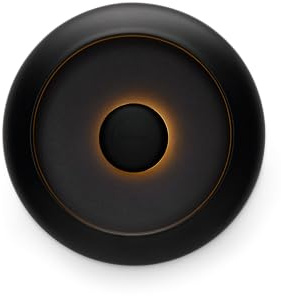 Fatboy Oloha Small Wandlampe - Wandleuchte - Ø22,5cm - Schwarz | IP55, Lampe für Aussen und Innen, Dimmbare LED Wand Lampe mit Ladefunktion, 8 bis 90 Stunden Betrieb, 2200K Außenlampe
