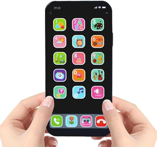 Generisch Fake Learning Mobile Phone - Colorful Toy with Buttons, Light-Up Display, Realistic Sounds, Compact Lightweight Design | Pretend Play Gadget, Activity, Role-Playing Fun, Playtime