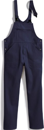 BP Workwear Basic 1413-060-10 Latzhose - Verstellbarer Bund - Kunststoff-Clip-Verschlüsse - Reine Baumwolle - Normale Passform - Größe: 60 - Farbe: dunkelblau