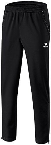 erima Kinder Trainingshose mit Wadeneinsatz, Schwarz, 152, 110526