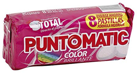 PUNTOMATIC detergente máquina color brillante en pastillas 4 lv