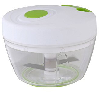axentia 126165 Mini Hachoir pour la Cuisine – Oignon Schneider Manuel, Acier Inoxydable, Multicolore 9,5 x 13,5 x 13 cm