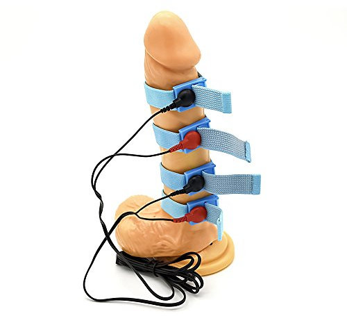ESTIM Penisringe 4 Stück EMS Reizstrom-Elektroden mit 3,5mm Snap - Sex-Spielzeug für elektrische Masturbation - Stimulationsgerät für Elektrosex Elektroschock - Bondage BDSM - Männer, Frauen und Paare