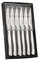 Arcos Serie Cuchillos de Mesa - Juego 6 uds Cuchillo Chuletero - Hoja Filo de Acero Inoxidable de 110 mm - Cuchillo Monoblock Acero Inoxidable Color plata (6 UDS)